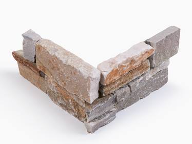 Natursteinverblender für die Außenwand stonenaturelle